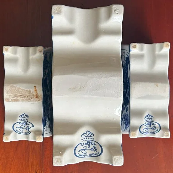 Three (3) FUN Delft Bricks Jasmijn Holland Tulipiere Frog Tulipier Pique Fleur - Picture 5 of 5